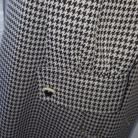 Vintage hand-made black and white check XL -L - Picture 4 of 7